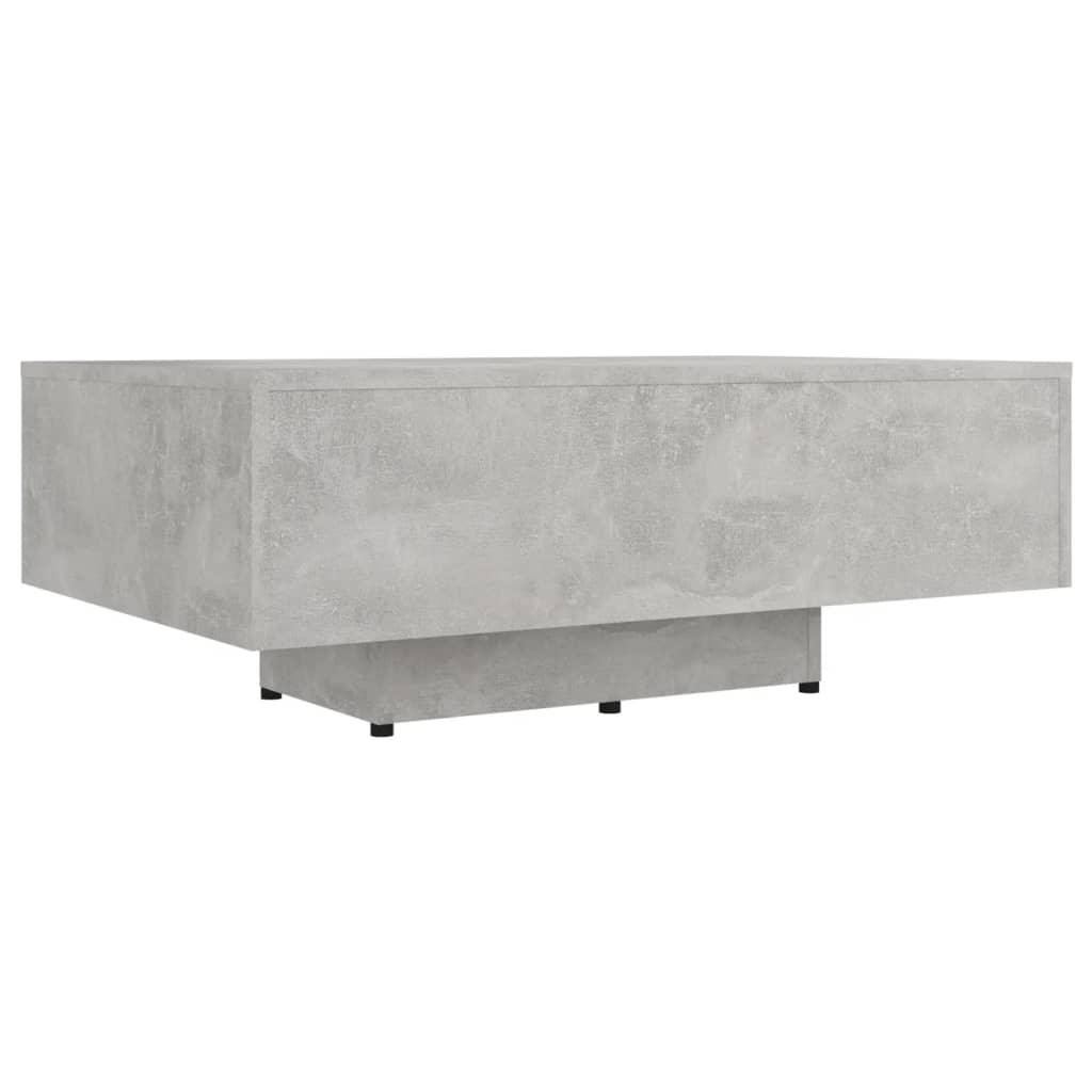 Salongbord betonggrå 85x55x31 cm konstruert tre