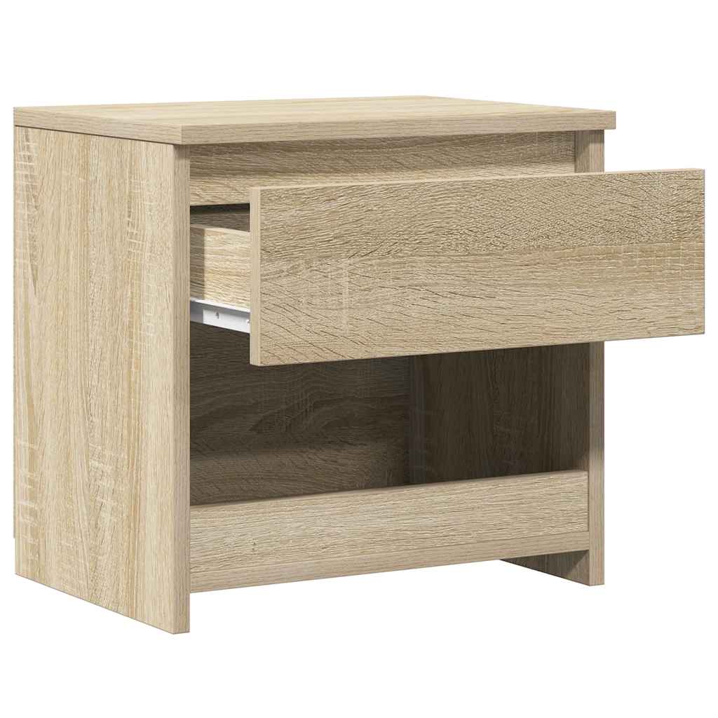 Nattbord 2 stk sonoma eik 40x30x39 cm konstruert tre