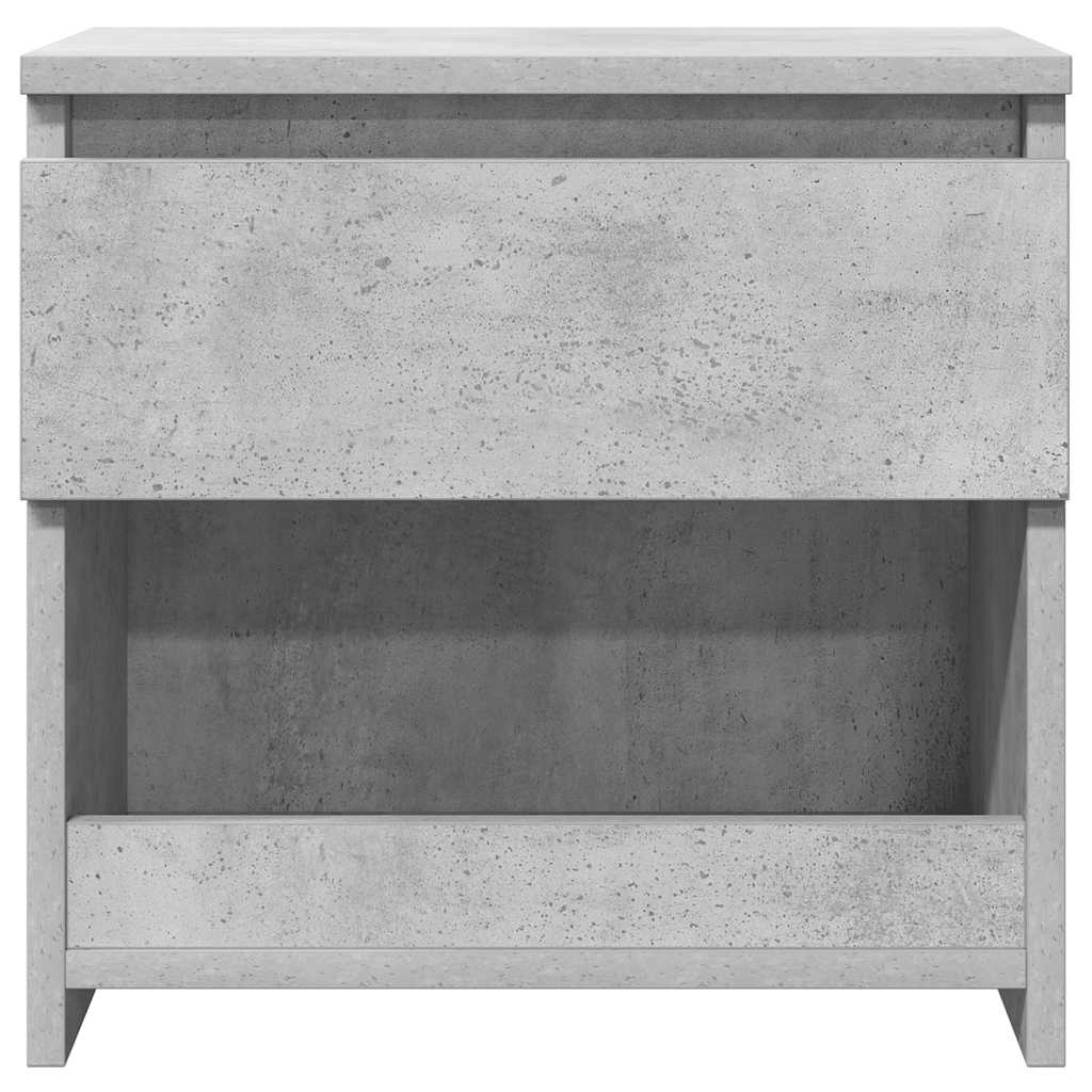 Nattbord 2 stk betonggrå 40x30x39 cm konstruert tre