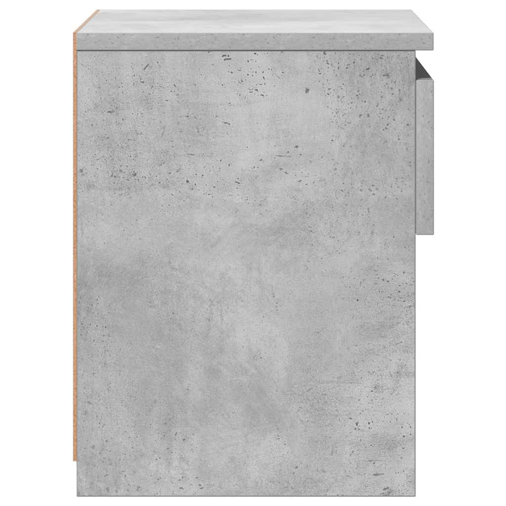 Nattbord 2 stk betonggrå 40x30x39 cm konstruert tre