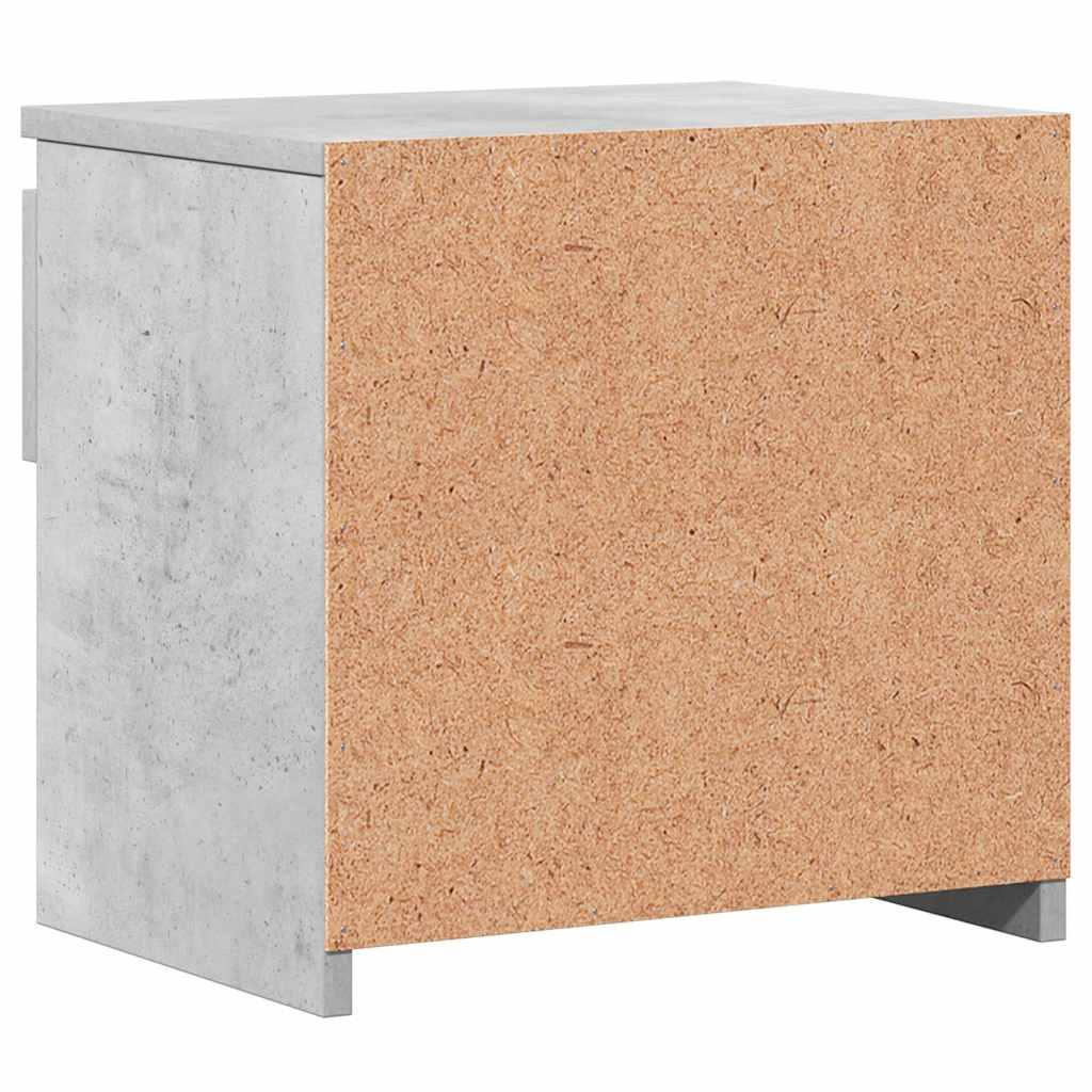 Nattbord 2 stk betonggrå 40x30x39 cm konstruert tre