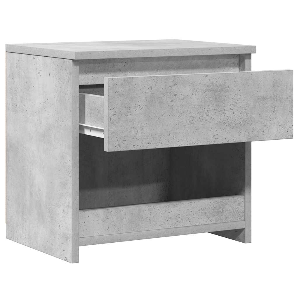 Nattbord 2 stk betonggrå 40x30x39 cm konstruert tre
