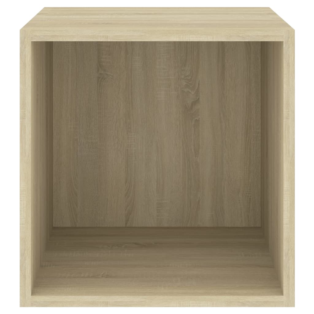 Veggskap 4 stk sonoma eik 37x37x37 cm konstruert tre