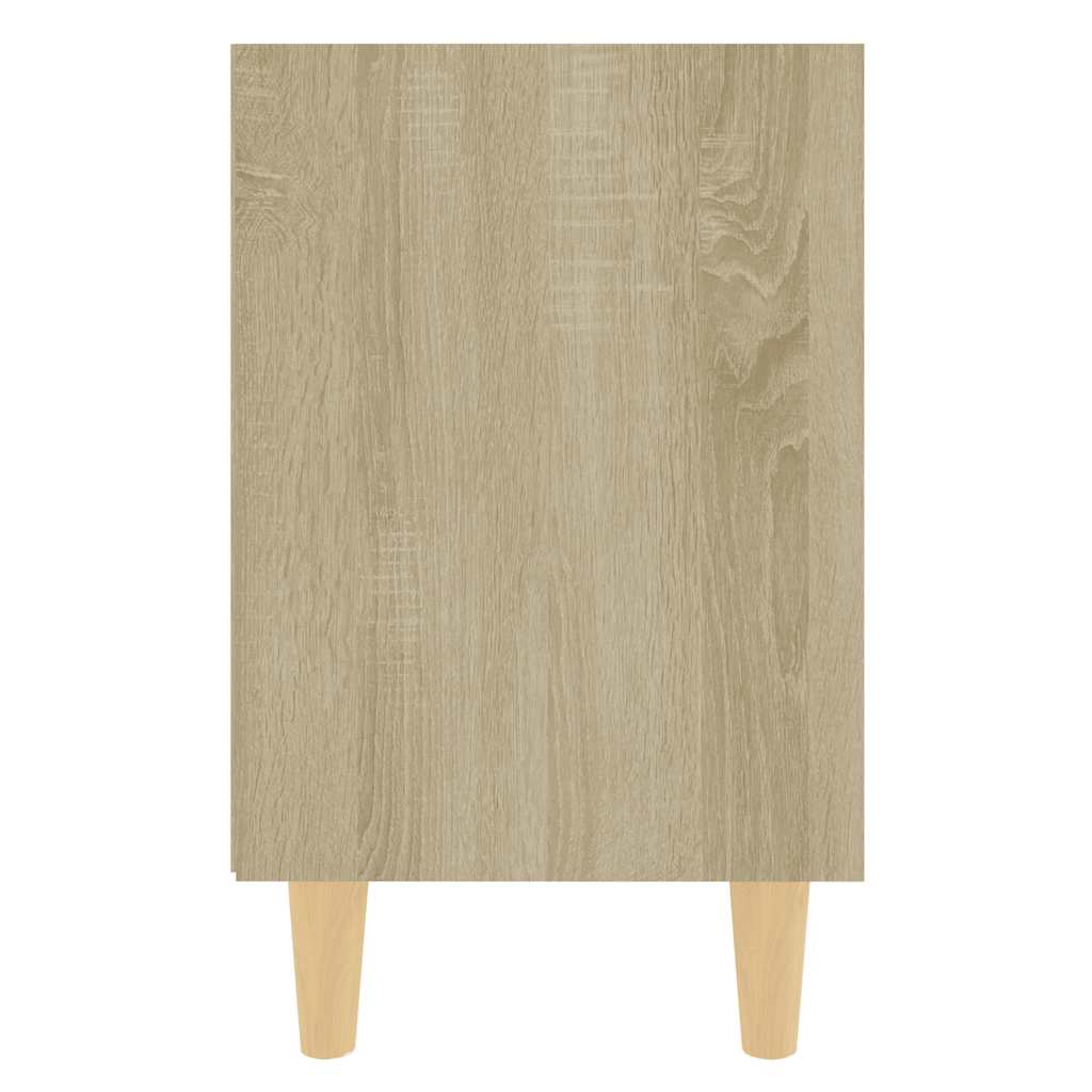 Nattbord med ben i heltre sonoma eik 40x30x50 cm