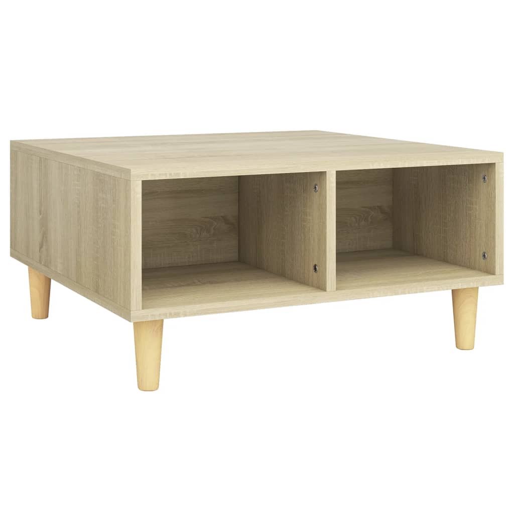Salongbord sonoma eik 60x60x30 cm konstruert tre