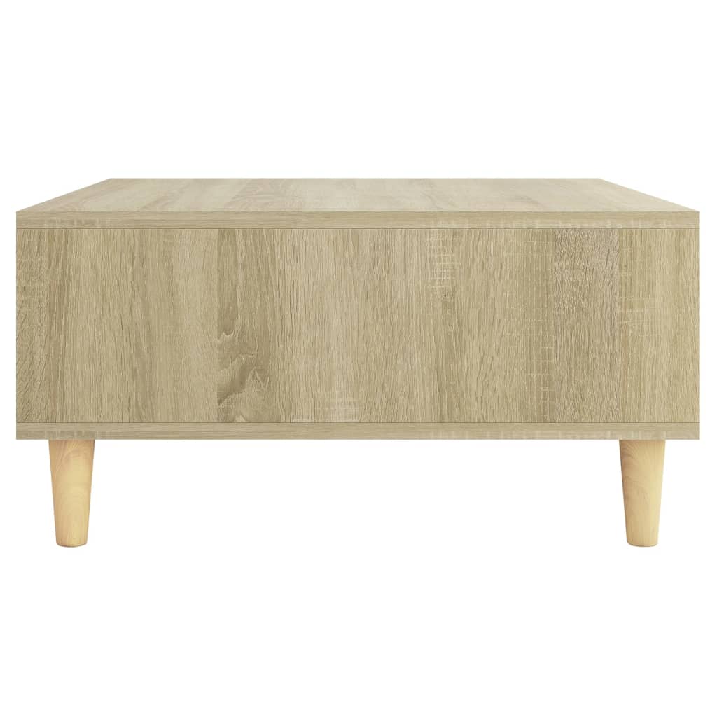 Salongbord sonoma eik 60x60x30 cm konstruert tre