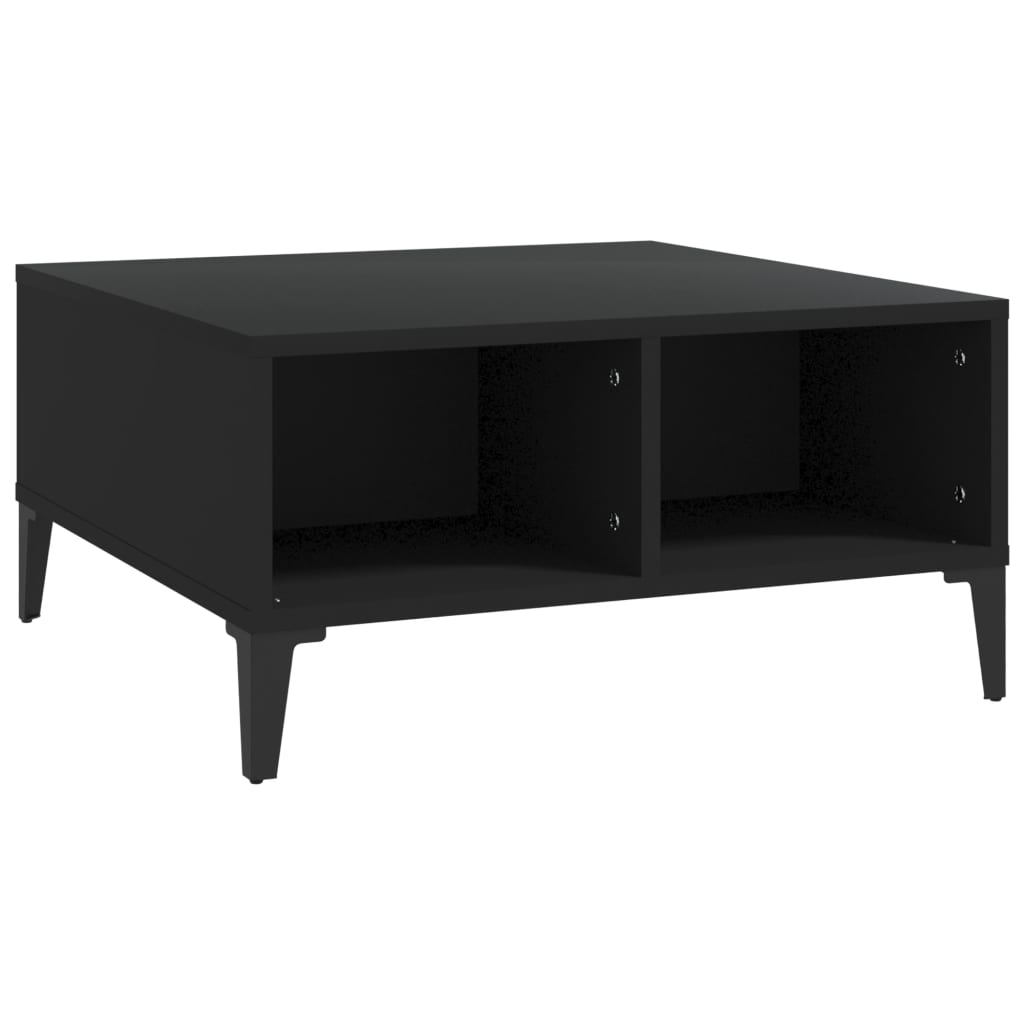 Salongbord svart 60x60x30 cm konstruert tre