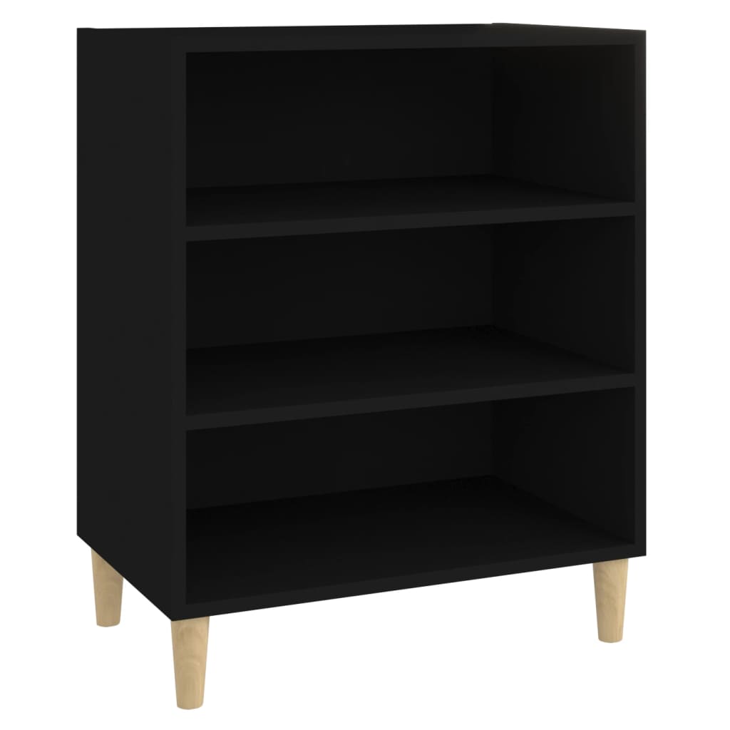 Skjenk svart 57x35x70 cm konstruert tre