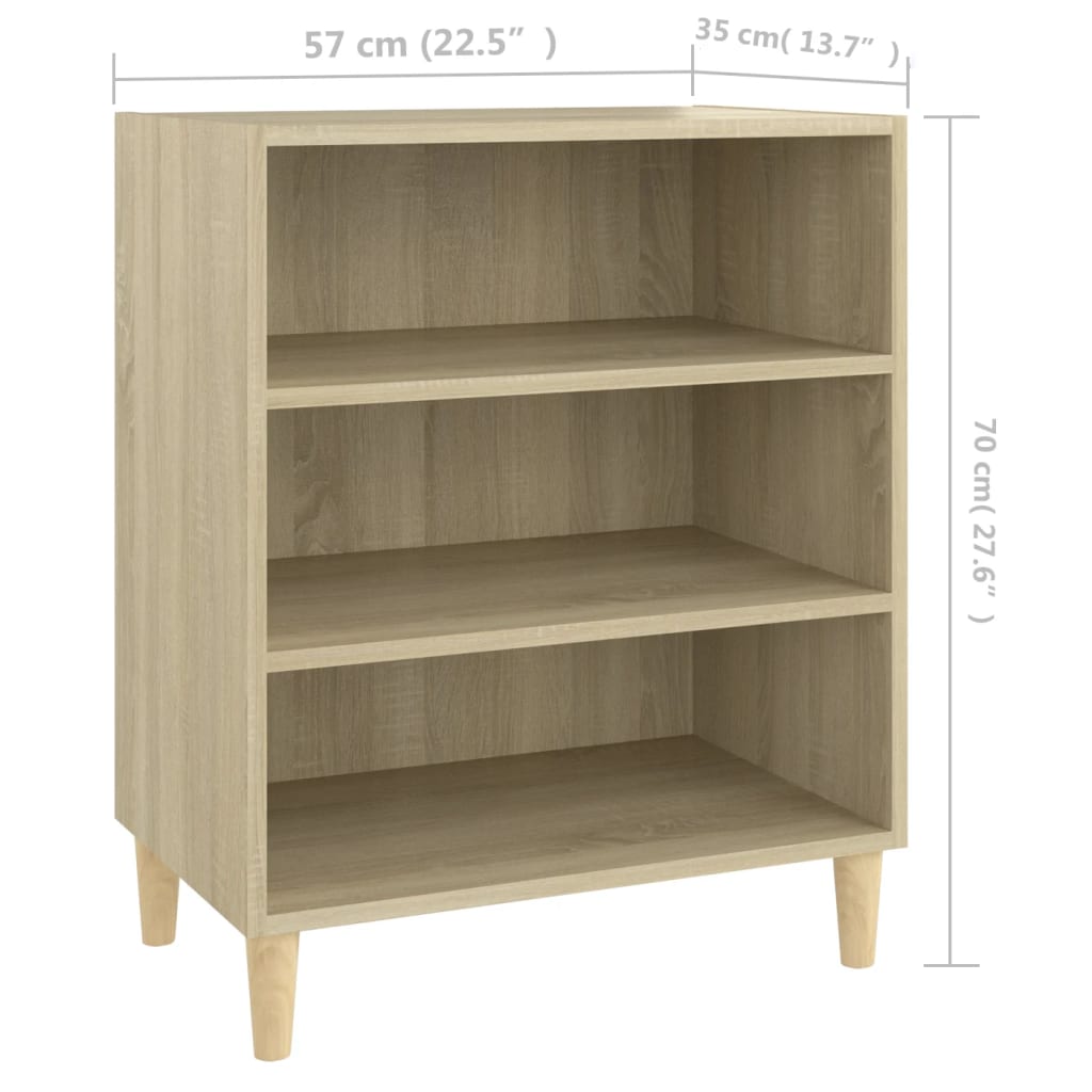 Skjenk sonoma eik 57x35x70 cm konstruert tre