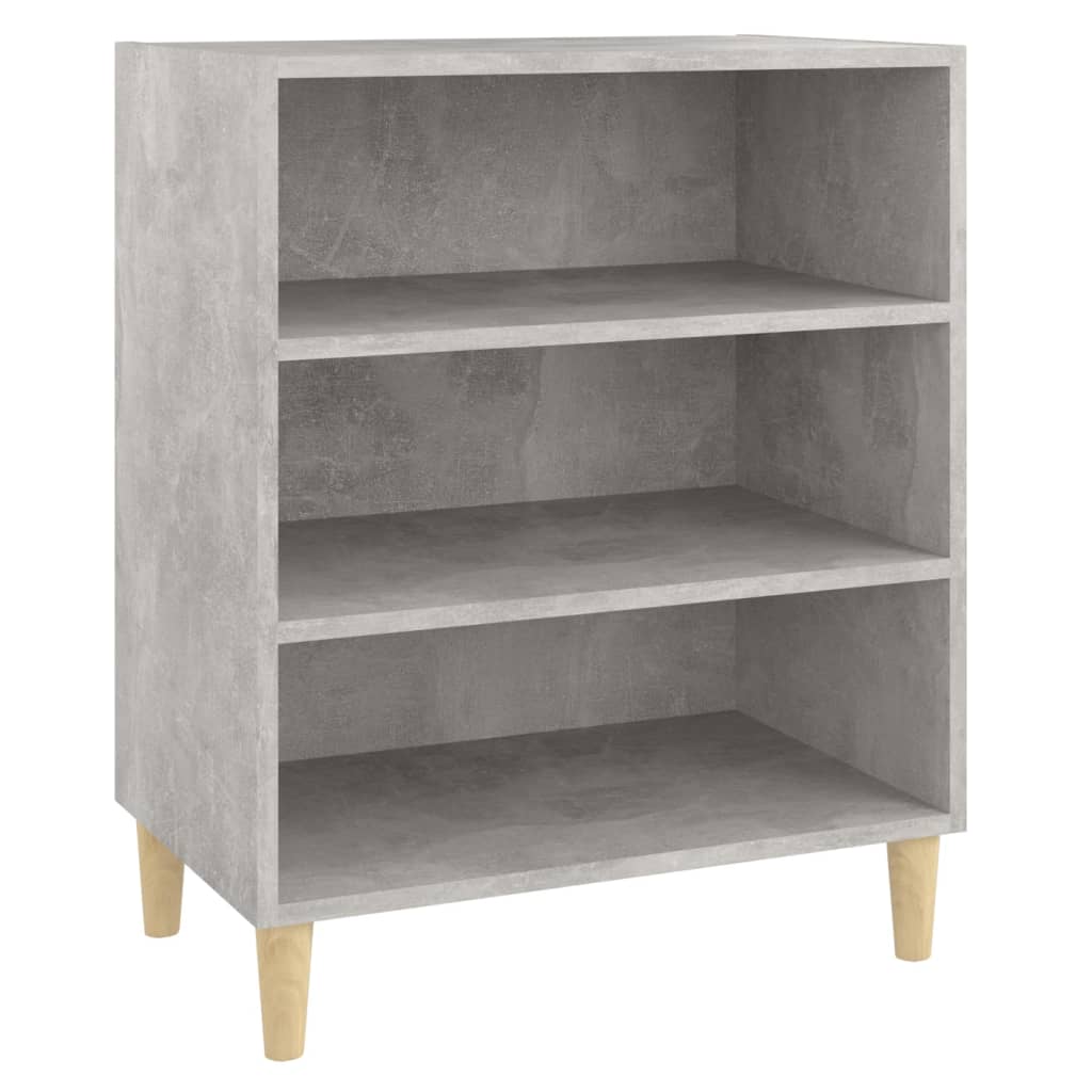 Skjenk betonggrå 57x35x70 cm konstruert tre