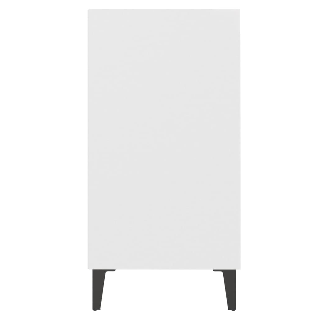 Skjenk hvit 57x35x70 cm konstruert tre