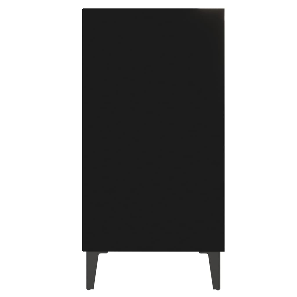 Skjenk svart 57x35x70 cm konstruert tre