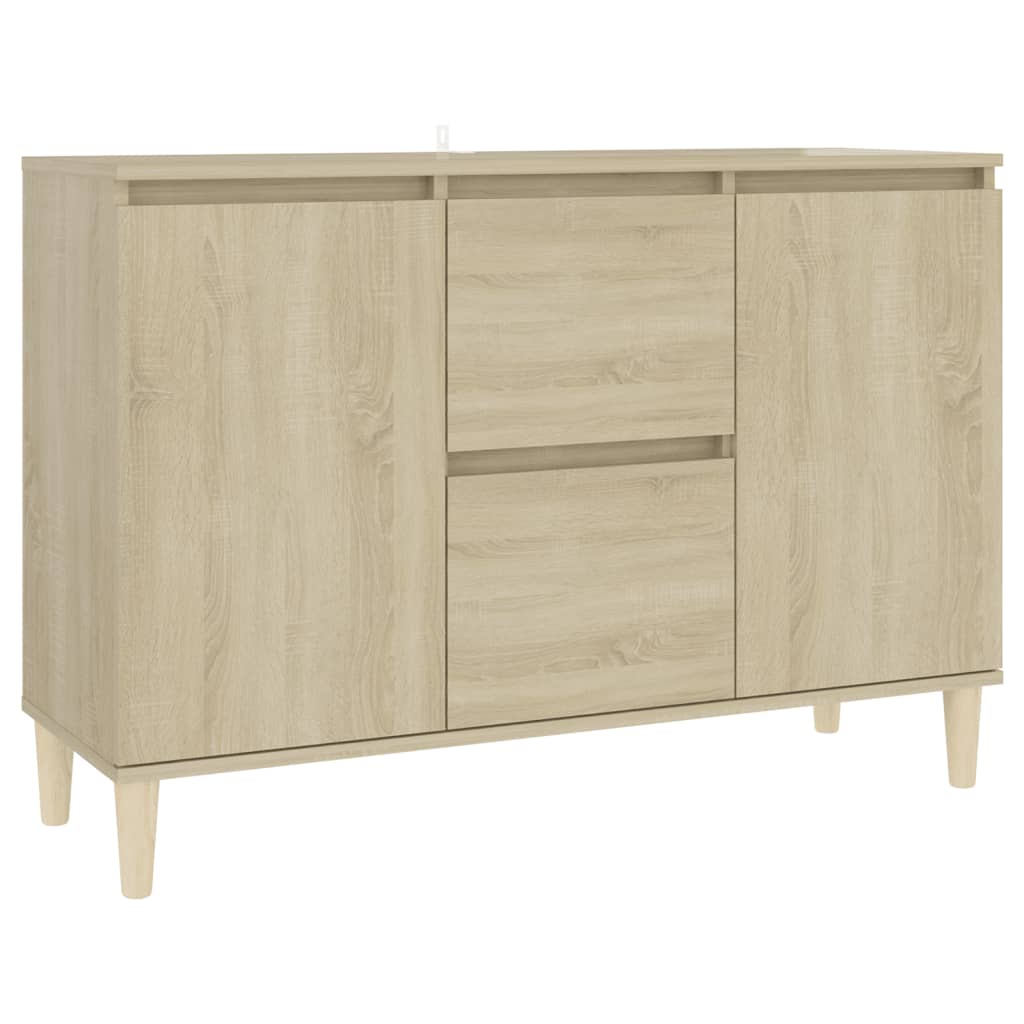 Skjenk sonoma eik 101x35x70 cm konstruert tre