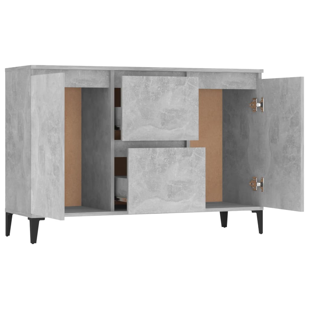 Skjenk grå 102x35x70 cm konstruert tre