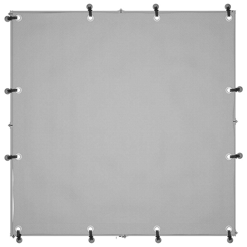 Hundebur sølv 110x110x110 cm stål