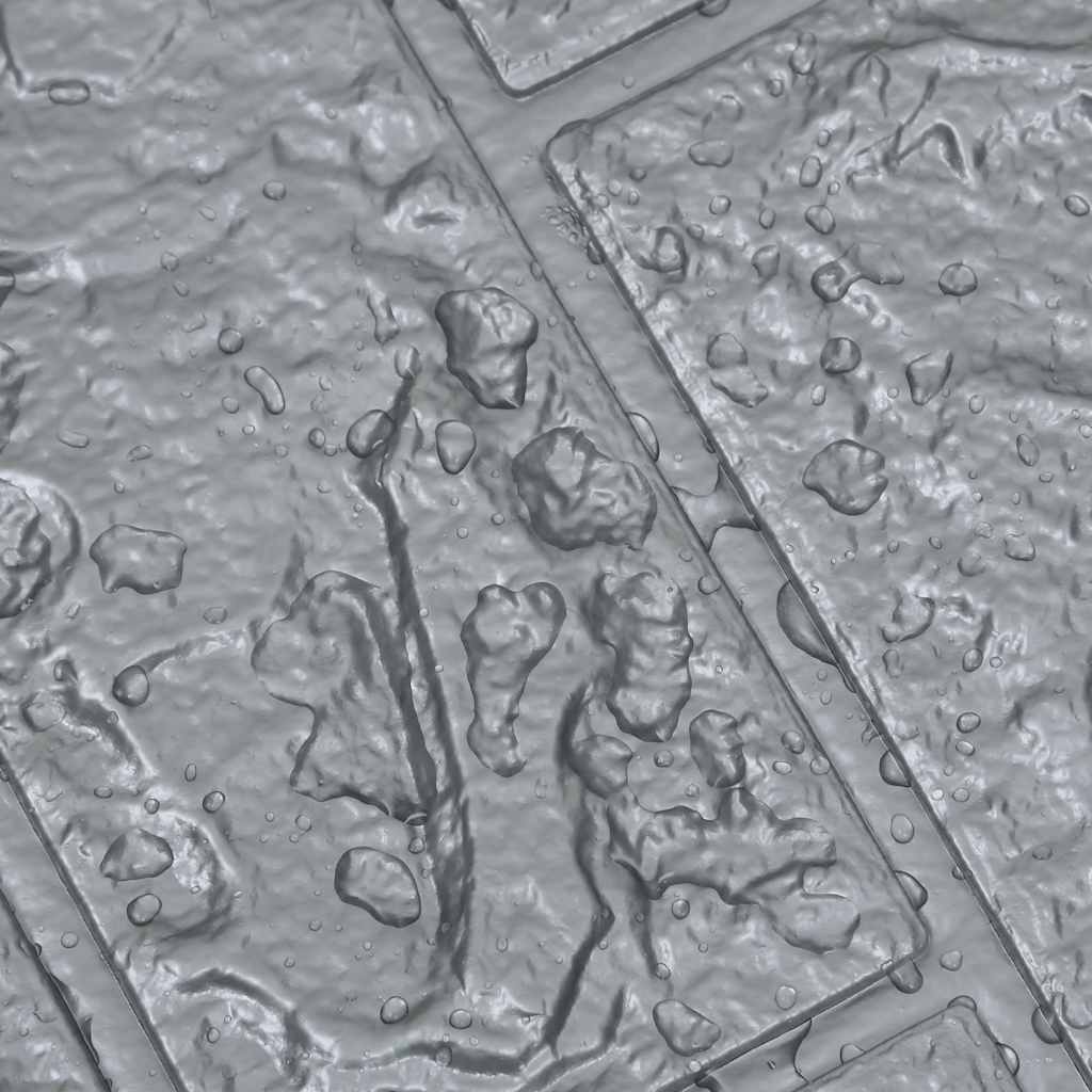 3D-tapet murstein selvklebende 20 stk antrasitt