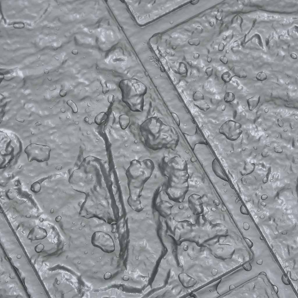 3D-tapet murstein selvklebende 40 stk antrasitt