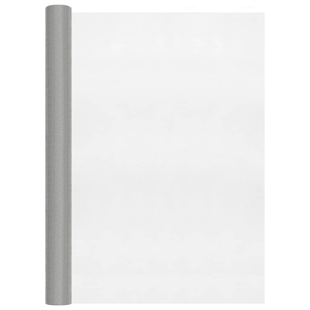 Nettingskjerm rustfritt stål 80x500 cm sølv