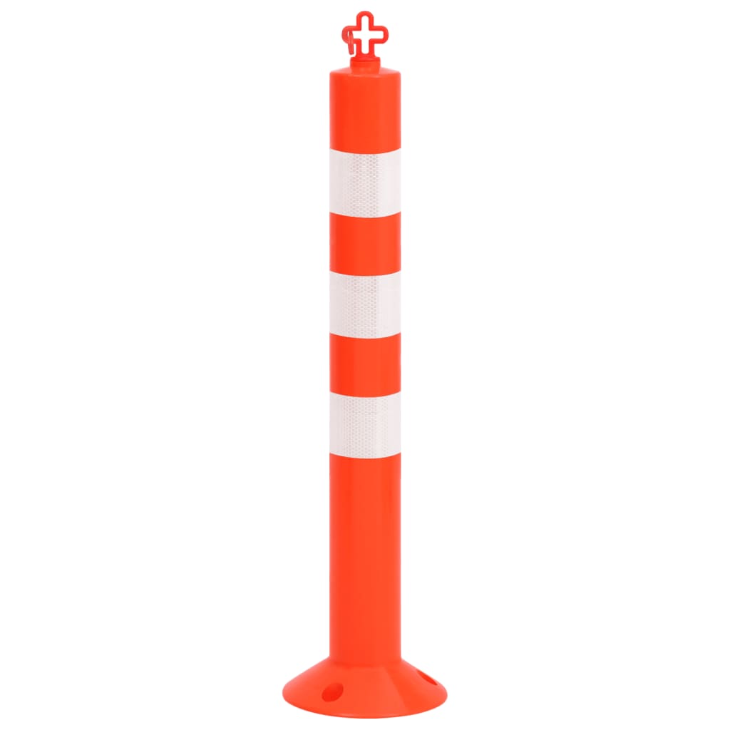 Sperrestolper med kjede 10 stk 75 cm PE