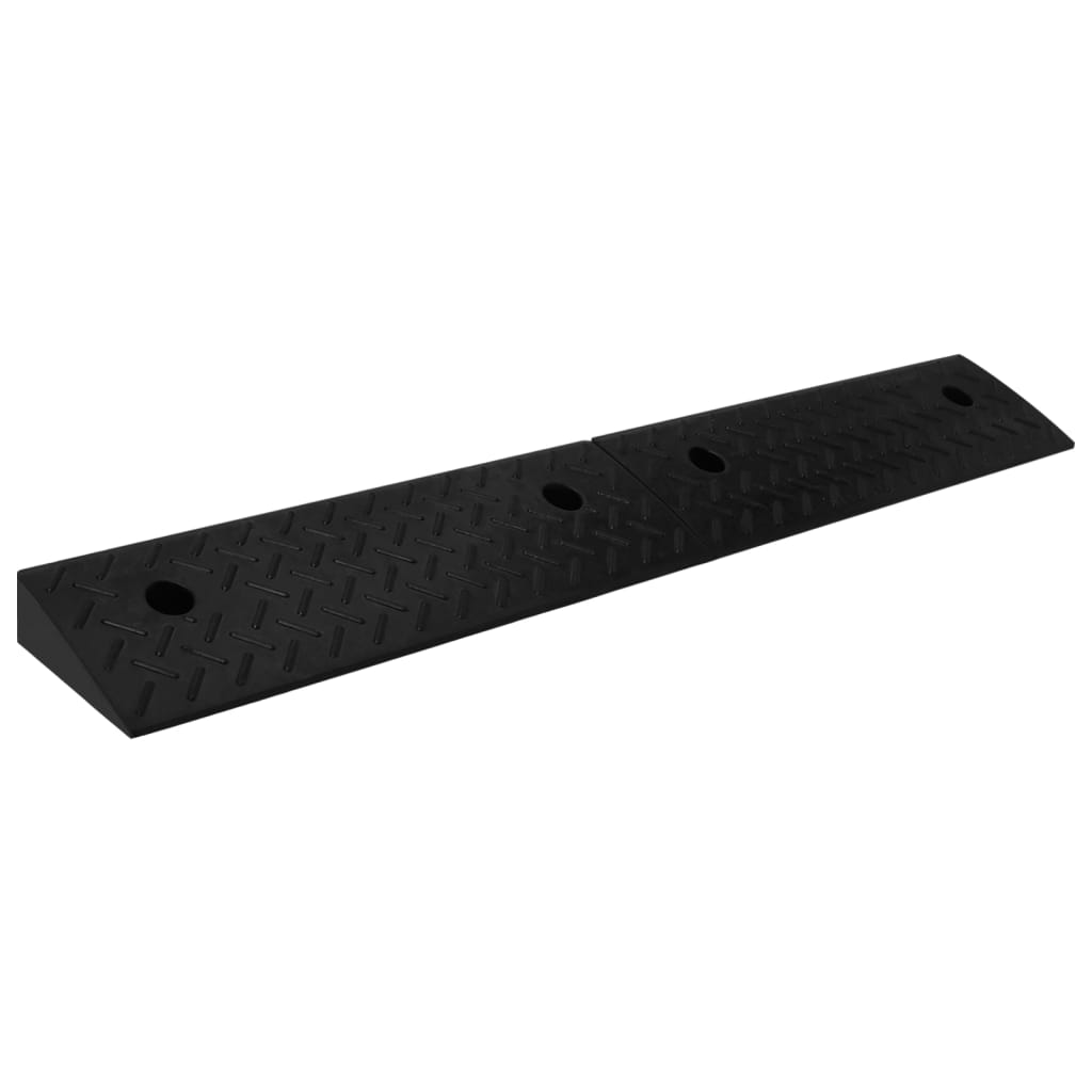 Fortausrampe 2 stk 50x17,5x5 cm gummi vidaXL
