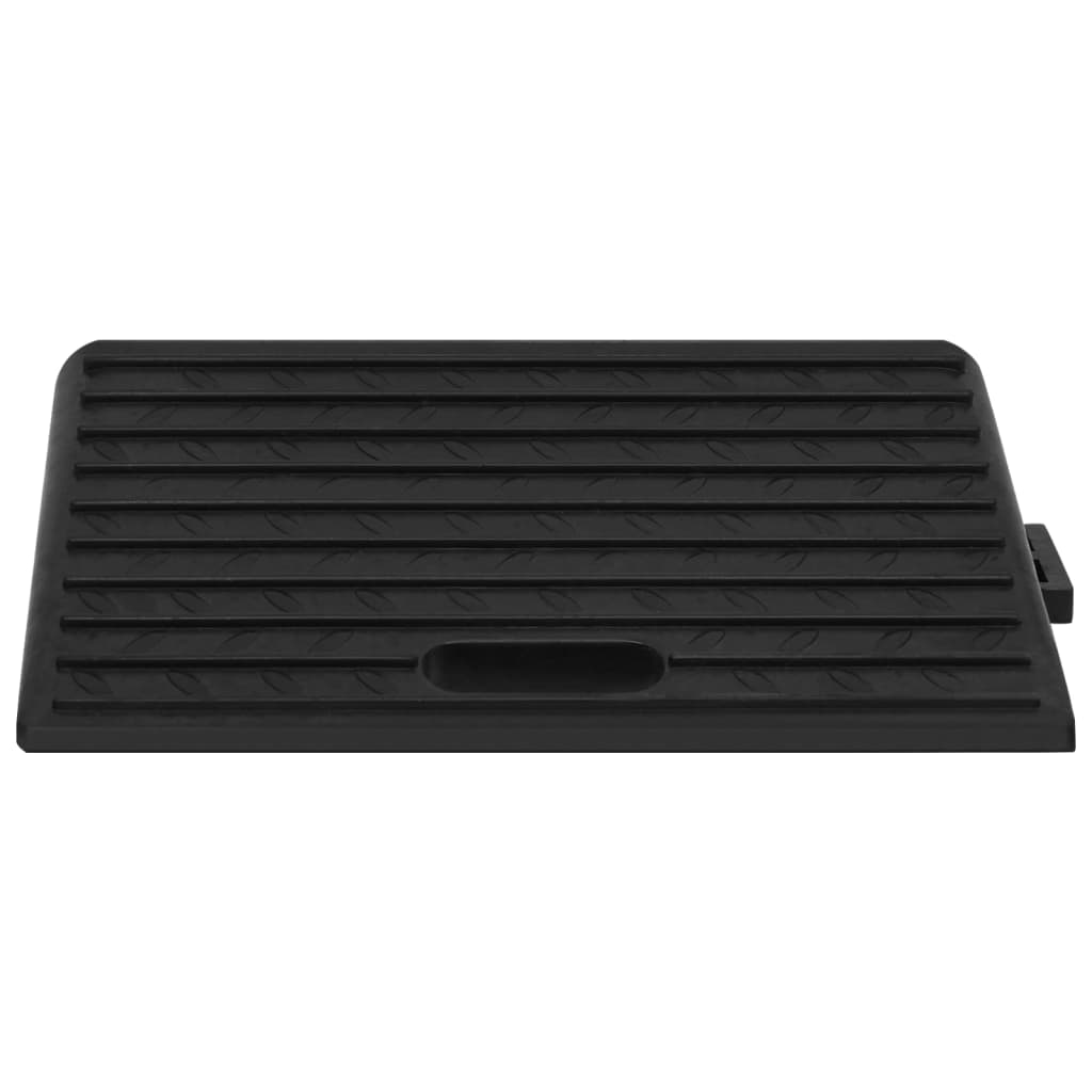 Fortausramper 2 stk 50x30x11 cm gummi