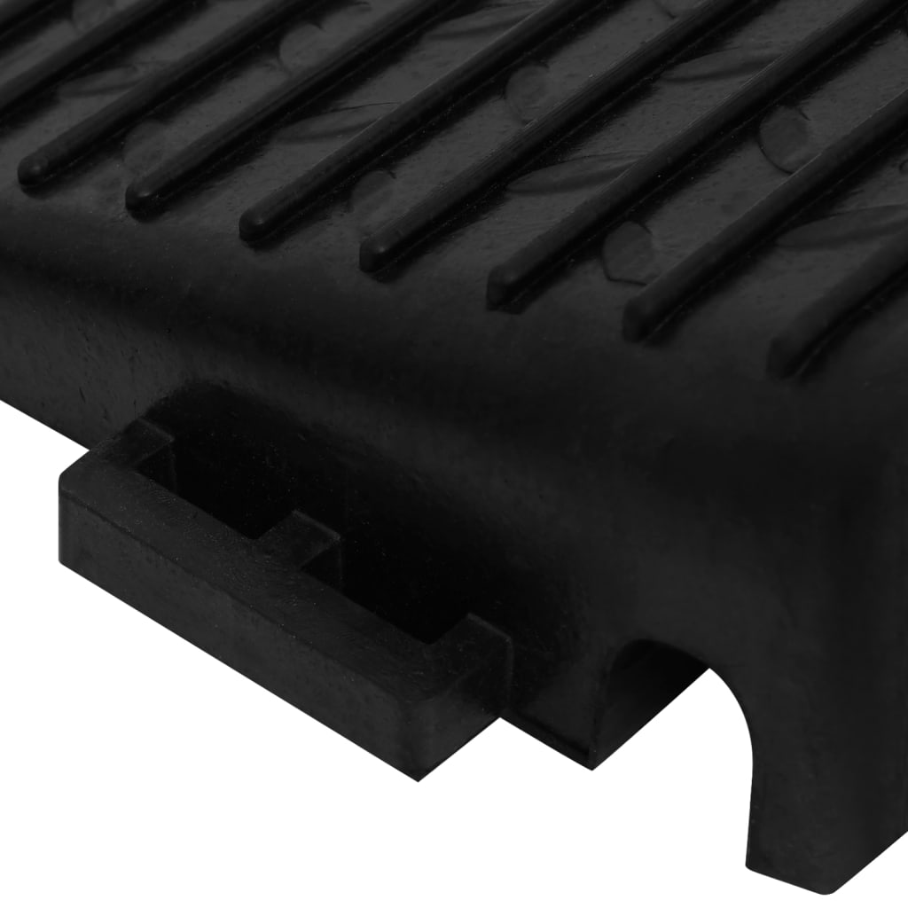 Fortausramper 2 stk 50x30x11 cm gummi