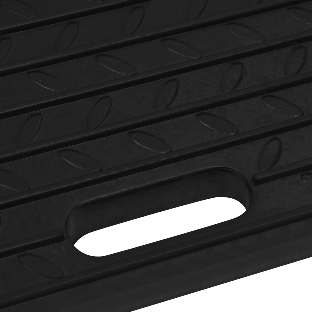 Fortausramper 2 stk 50x30x11 cm gummi