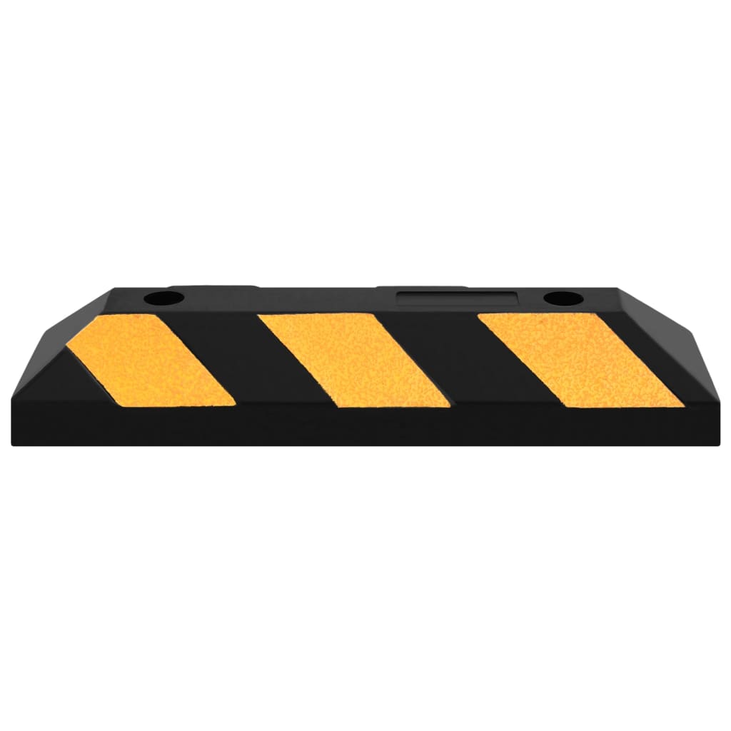 Reflekterende parkeringsklosser 2 stk 56x15x10 cm gummi
