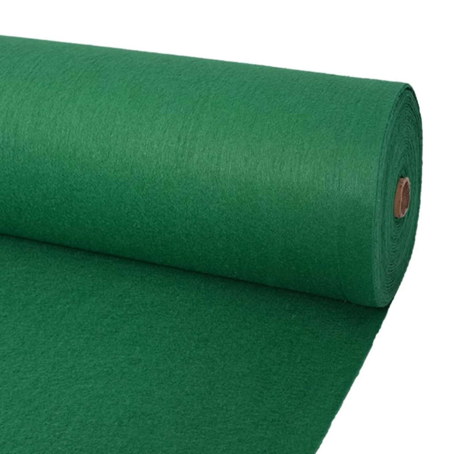 Teppe Ensfarget Grønn 1,2 x 12 m Polyester