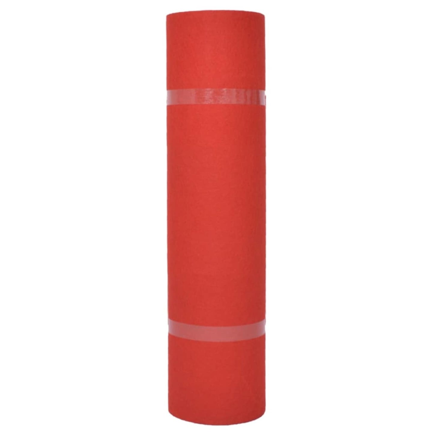 Teppe Ensfarget Rød 1,2 x 12 m Polyester