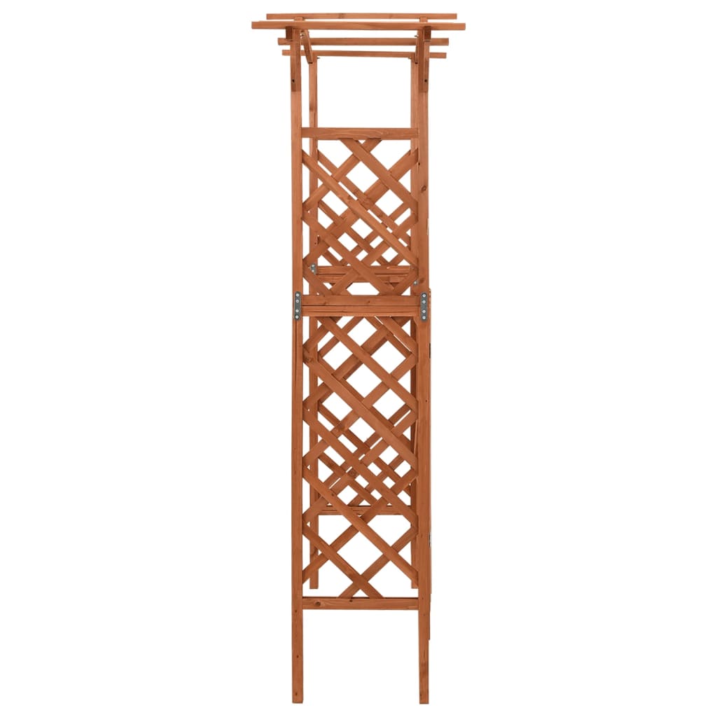 Pergola med port 116x40x204 cm heltre gran