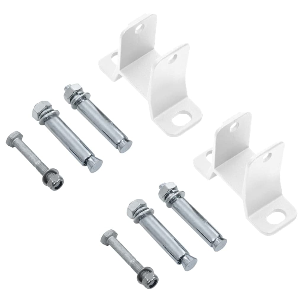 Manuell uttrekkbar markise med LED 450x300 cm kremhvit vidaXL