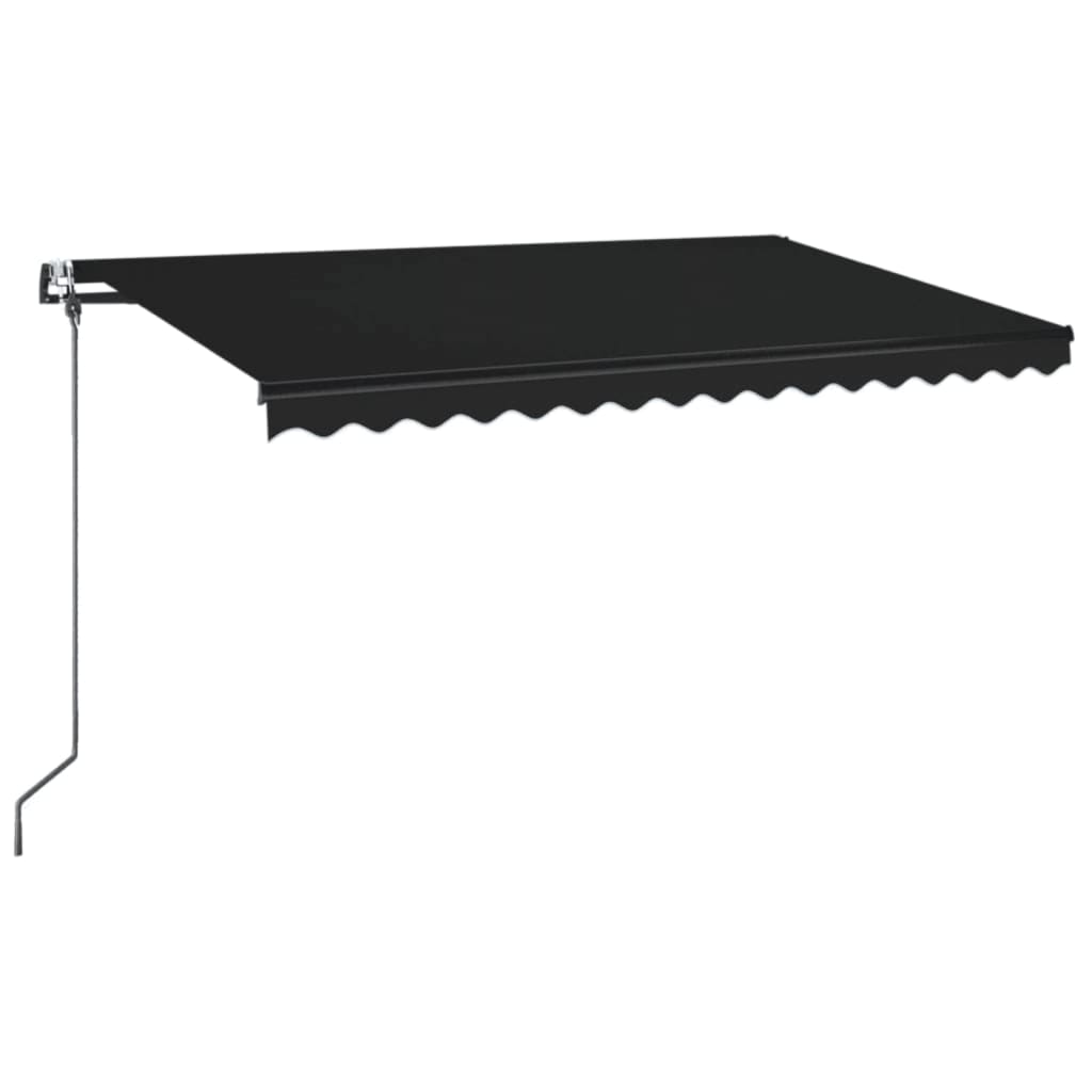 Automatisk uttrekkbar markise 400x350 cm antrasitt vidaXL