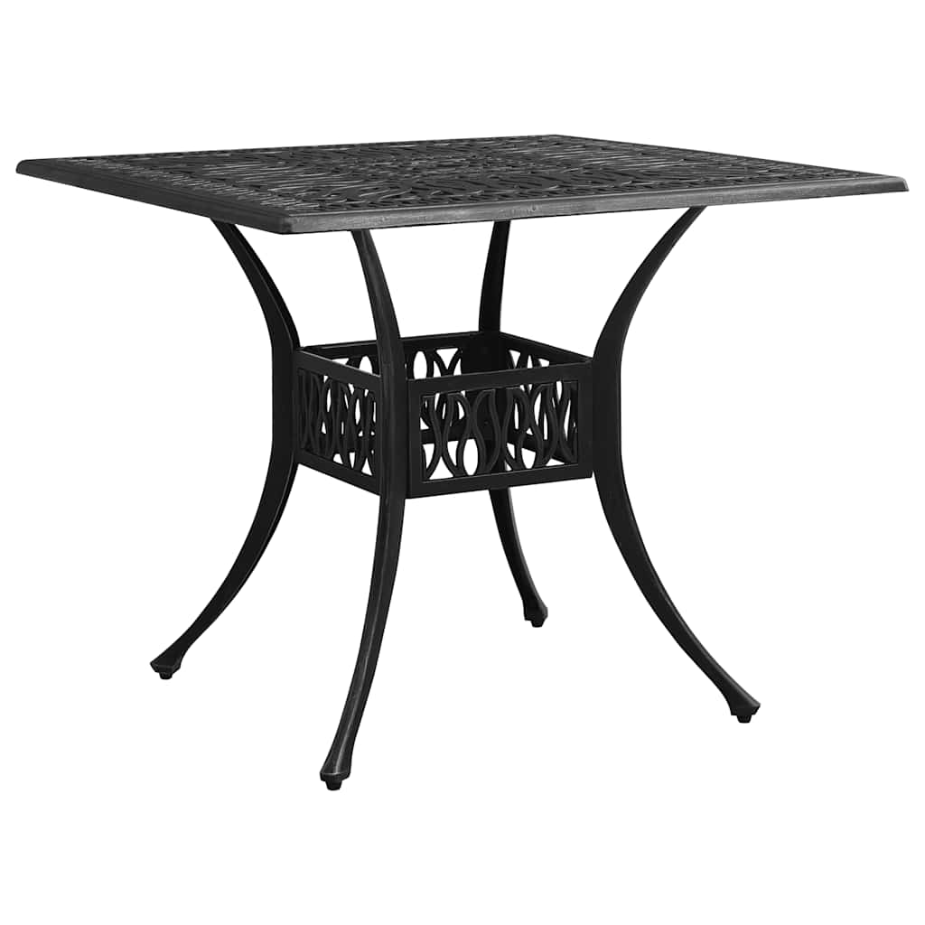 Bistrosett 5 deler støpt aluminium svart
