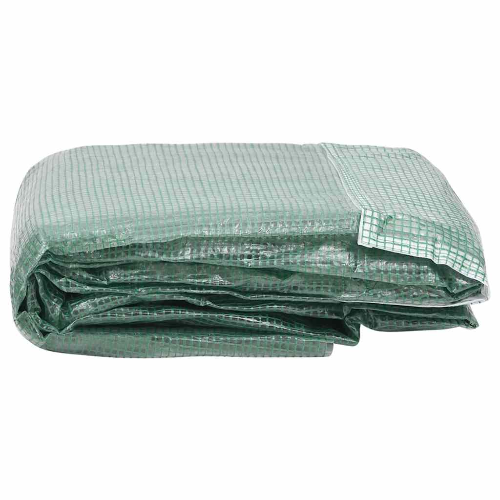 Erstattningstrekk til drivhus (4 m²) 200x200x200 cm grønn