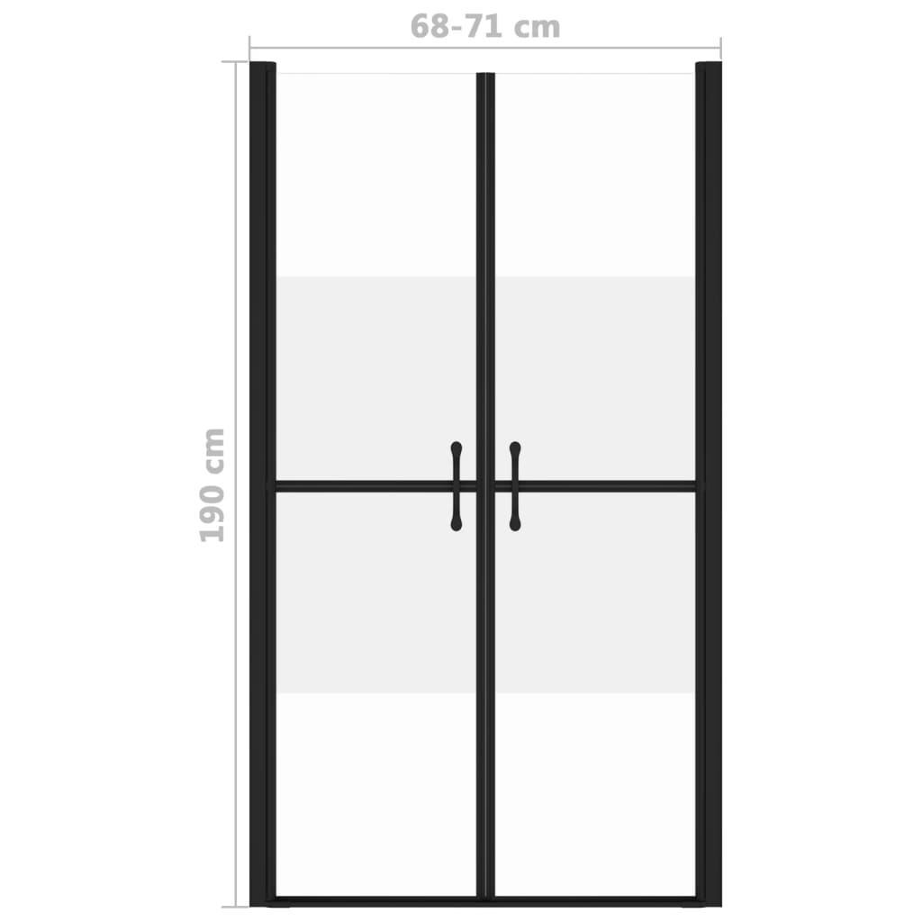 Dusjdør halvfrostet ESG (68-71)x190 cm