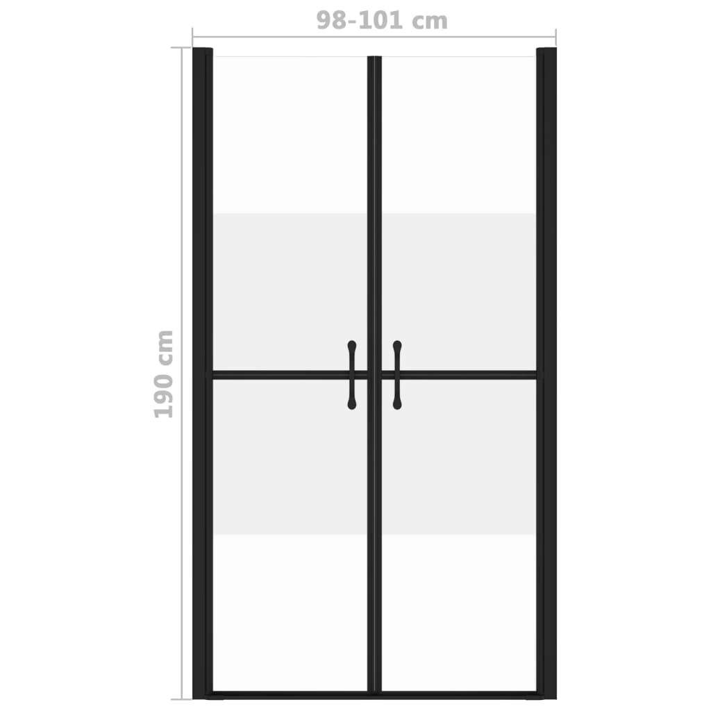 Dusjdør halvfrostet ESG (98-101)x190 cm