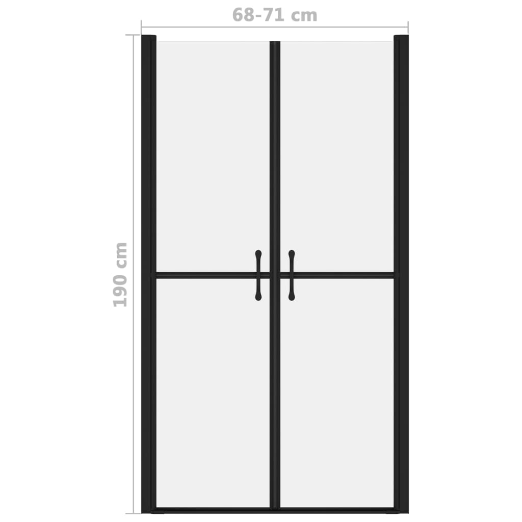 Dusjdør frostet ESG (68-71)x190 cm