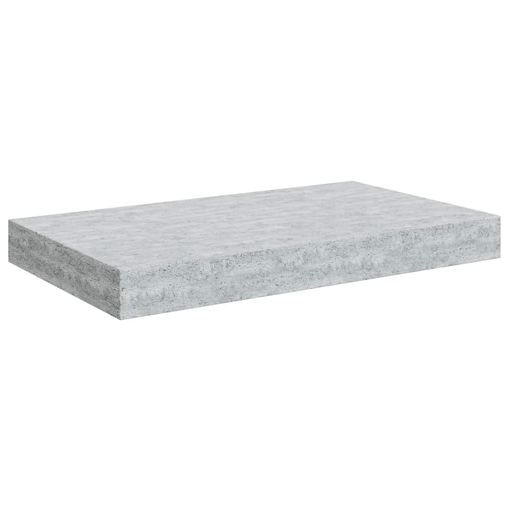 Flytende vegghylle betonggrå 40x23x3,8 cm MDF