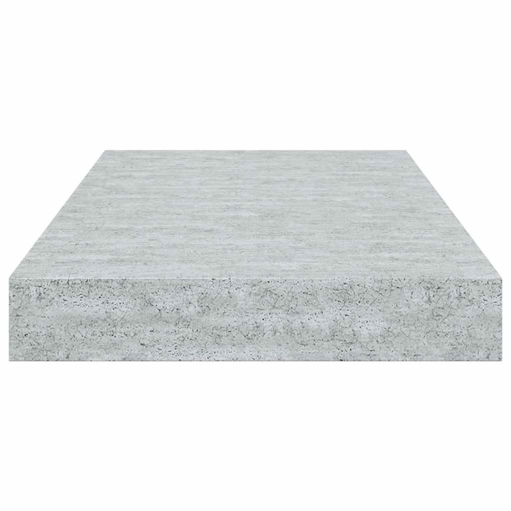 Flytende vegghylle betonggrå 40x23x3,8 cm MDF