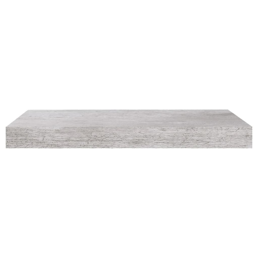 Flytende vegghylle betonggrå 50x23,5x3,8 cm MDF
