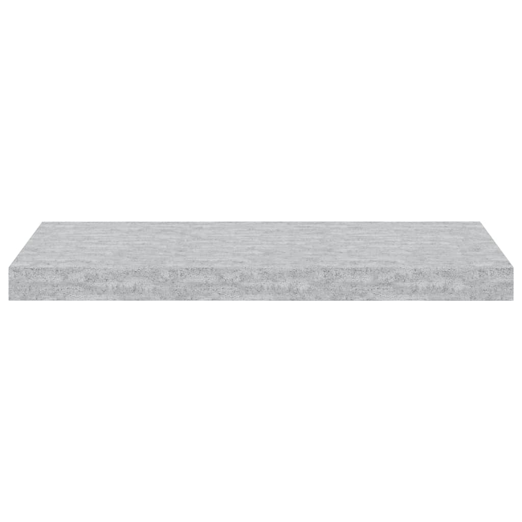 Flytende vegghylle betonggrå 60x23,5x3,8 cm MDF