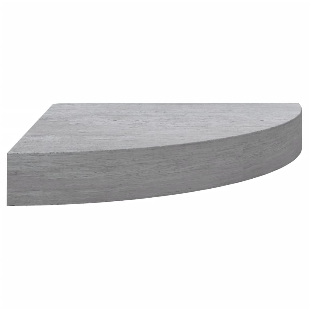 Hjørnehyller vegghengt 2 stk betonggrå 35x35x3,8 cm MDF