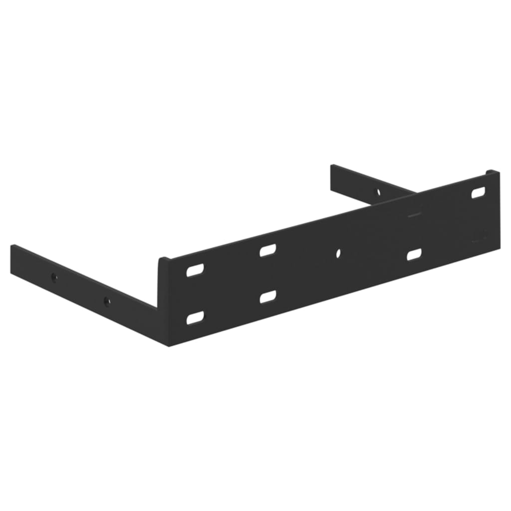 Hjørnehyller vegghengt 2 stk betonggrå 35x35x3,8 cm MDF