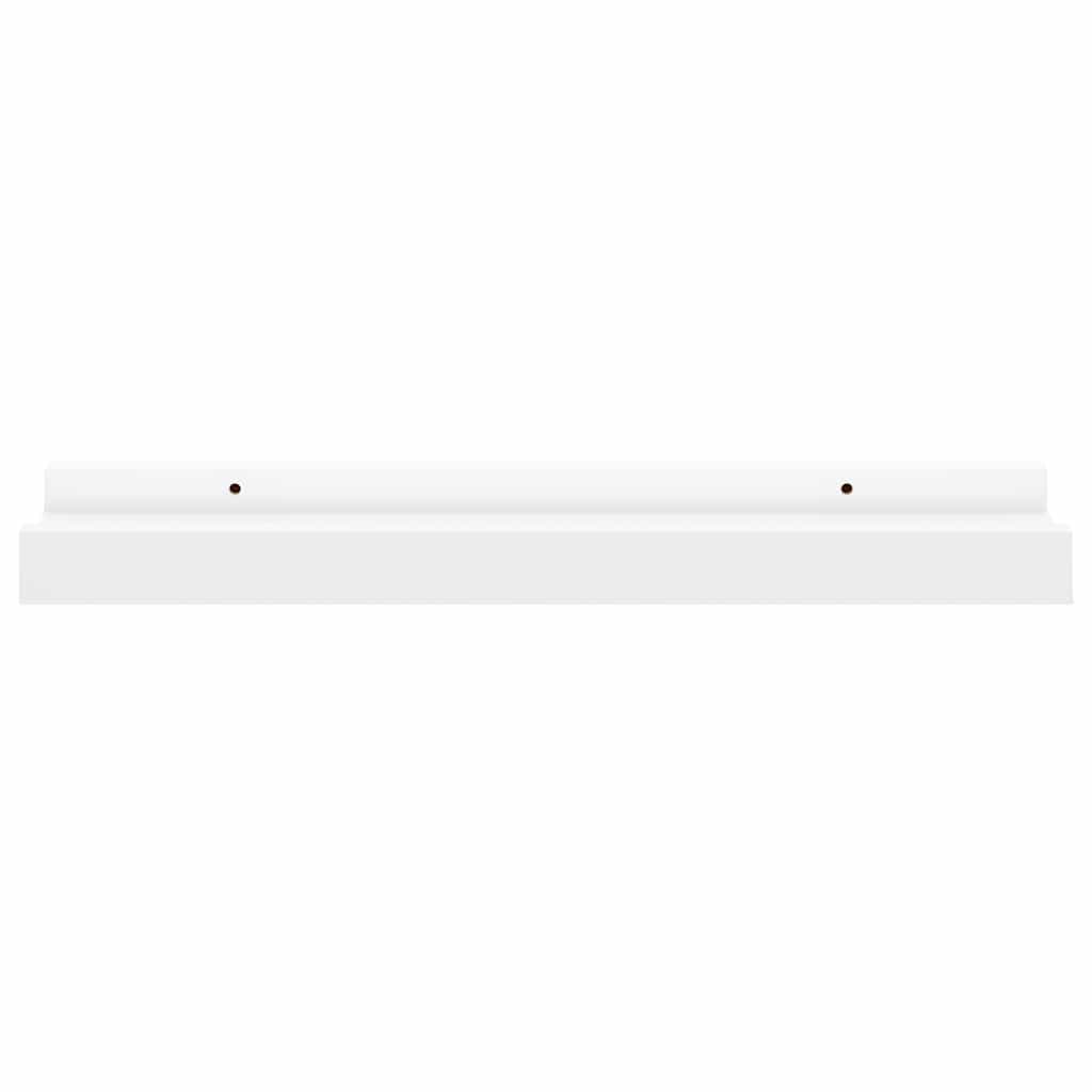 Vegghyller 4 stk hvit 40x9x3 cm