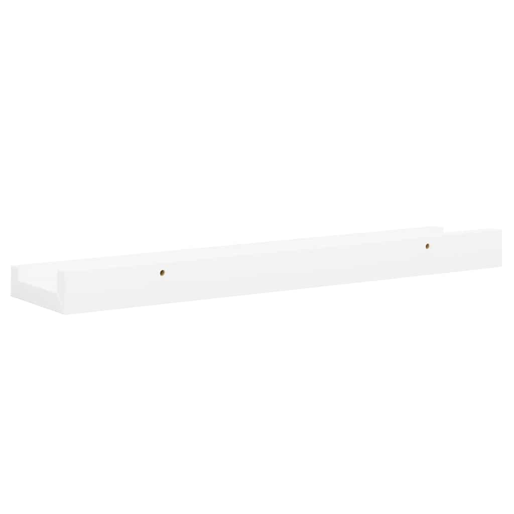 Vegghyller 4 stk hvit 40x9x3 cm