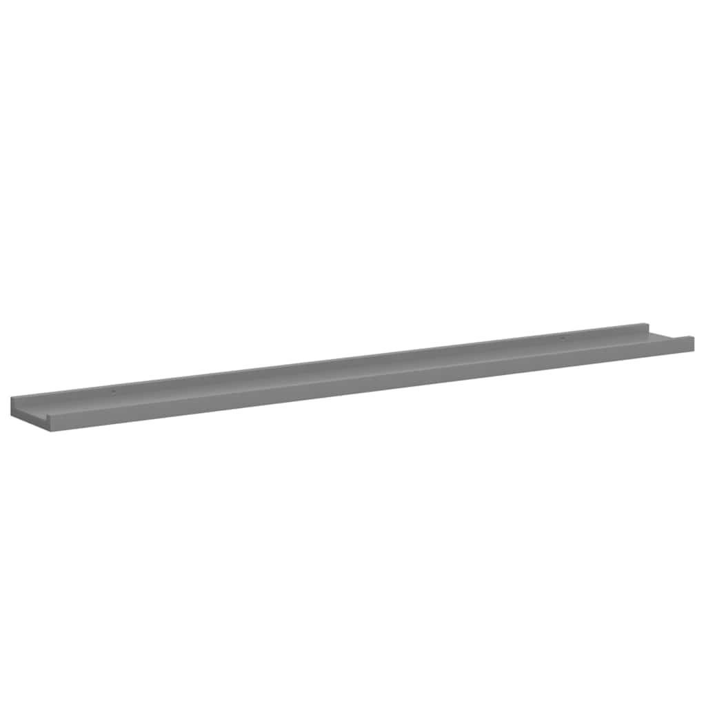 Vegghyller 4 stk grå 100x9x3 cm
