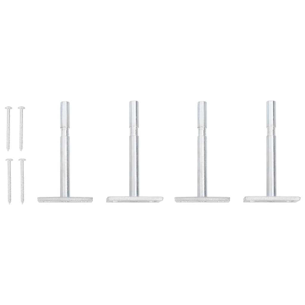 Veggmonterte skuffehyller 2 stk hvit 40x23,5x10 cm MDF