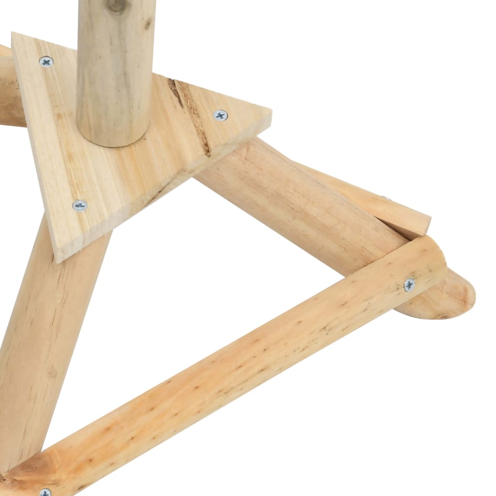 Fuglemater med stativ 37x28x100 heltre gran vidaXL