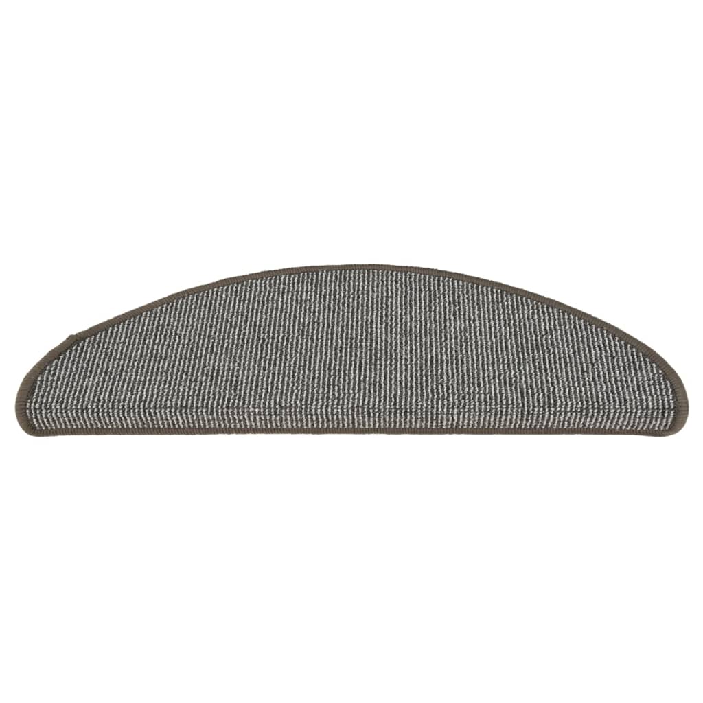 Trappematter 15 stk 65x21x4 cm grå halvrund store